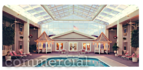 Beautifully-Designed Hotel Pool Enclosures