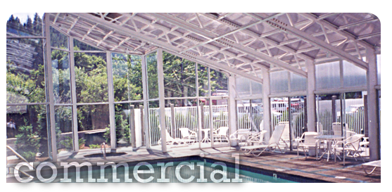 Indoor and Outdoor Commercial Pool Enclosures