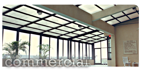 Commercial Spa Enclosures - Interior View