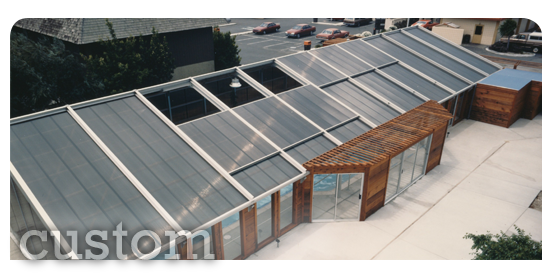 Custom Pool Enclosures with Sliding Skylights