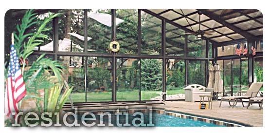 Inside View of Glass Patio Enclosure