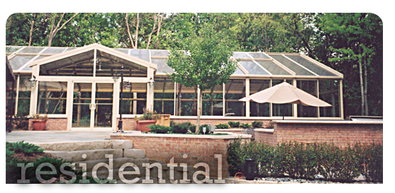 Outdoor Pool Enclosure Surrounding Deck