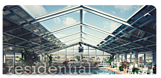 Alternative View Inside Residential Pool Enclosure