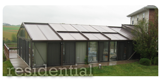 Outdoor Pool Enclosure with Wrap-Around Deck